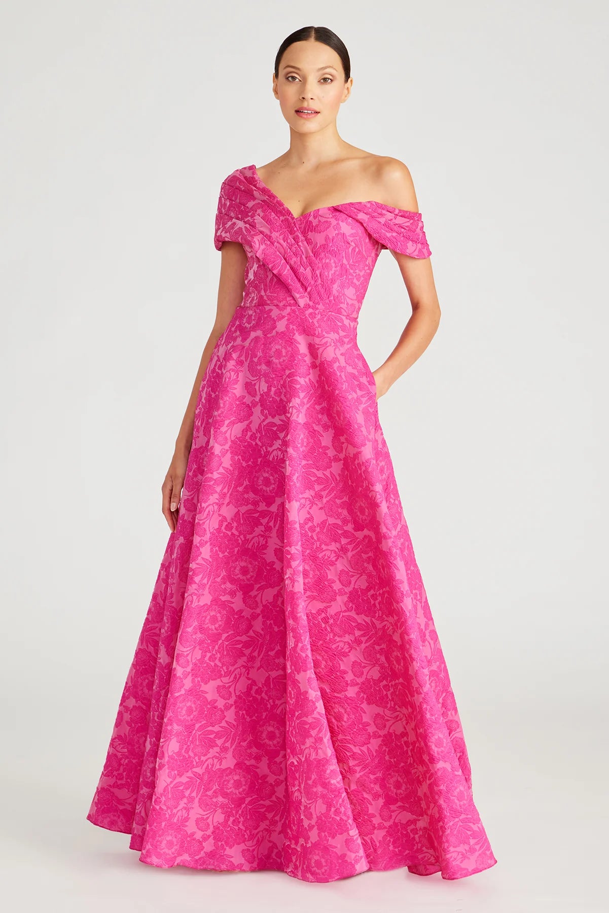 Marlene Cloud Jacquard Gown