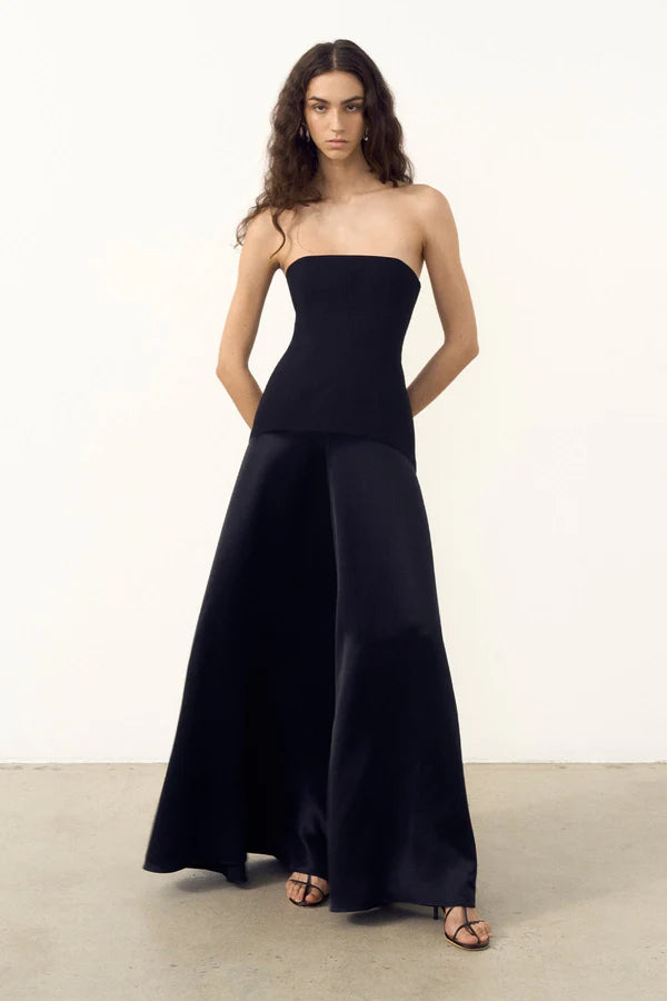 Adri Strapless Panelled Maxi Dress