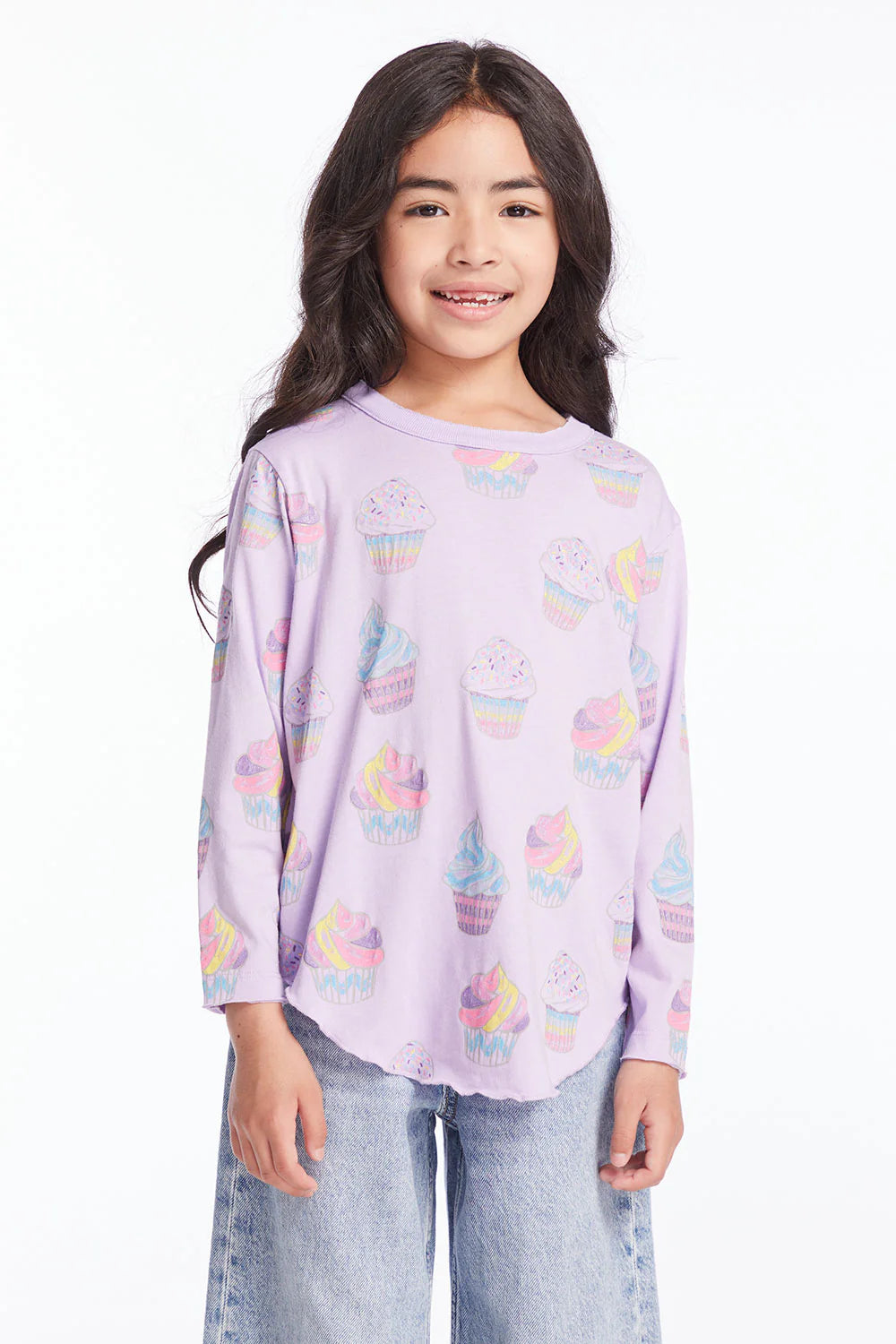 Rainbow Cupcakes Girls Long Sleeve