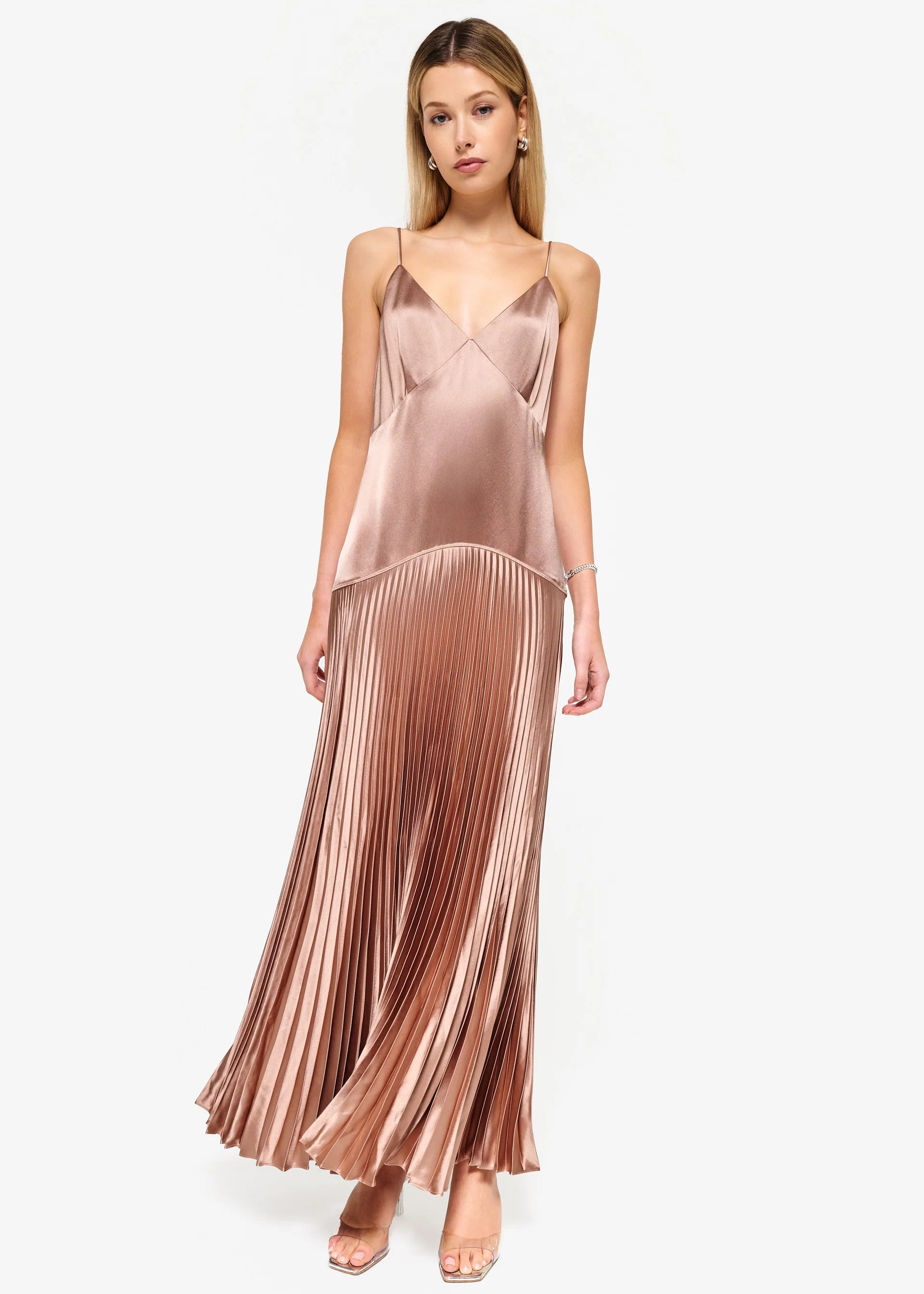 Jennelyn Pleated Gown