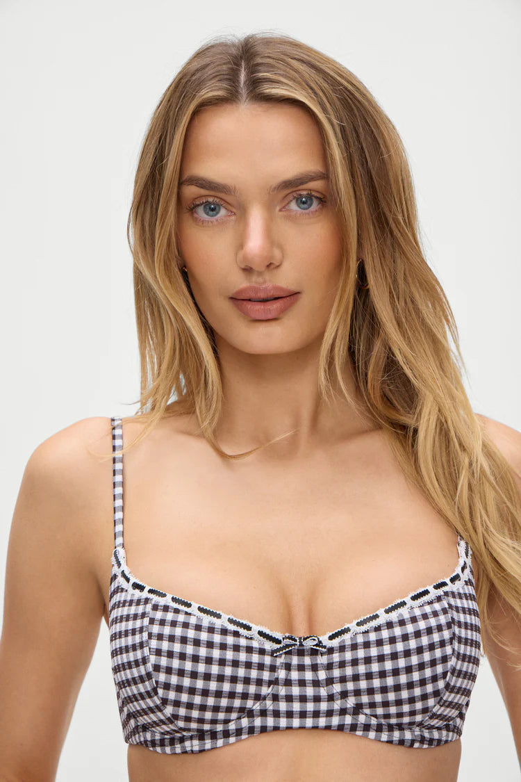 Cola Gingham Underwire Bikini Top