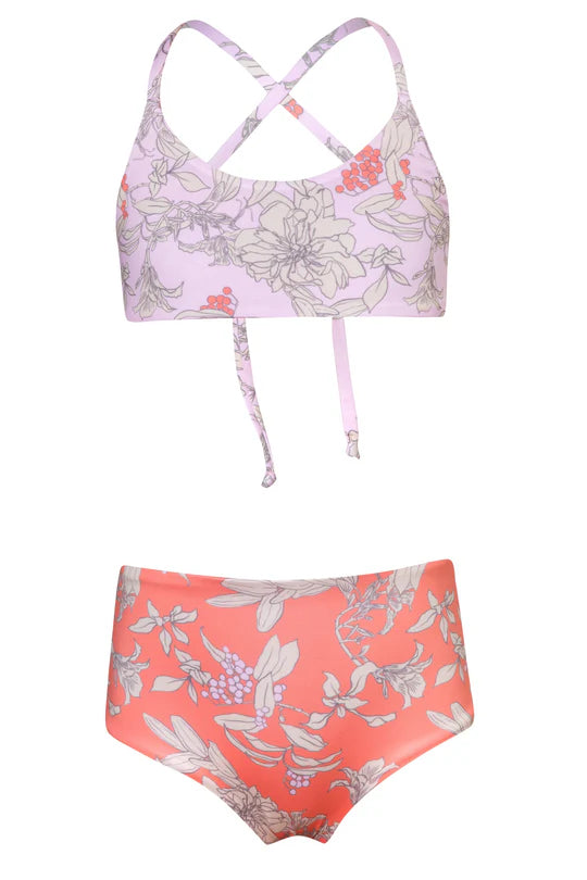 Highs and Lows - Garden Coral Bikini Set