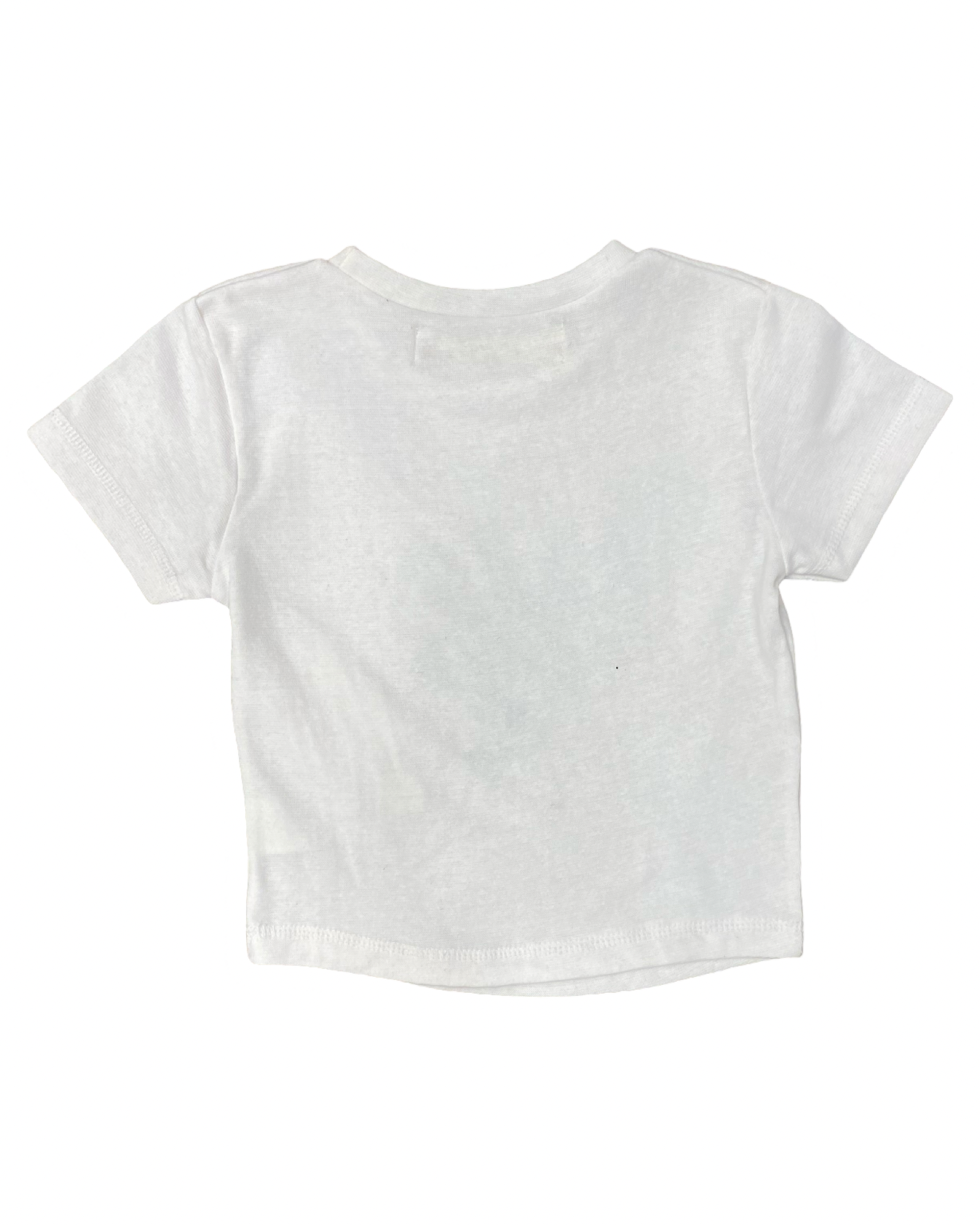 White with Bow Baby Fitted Tee