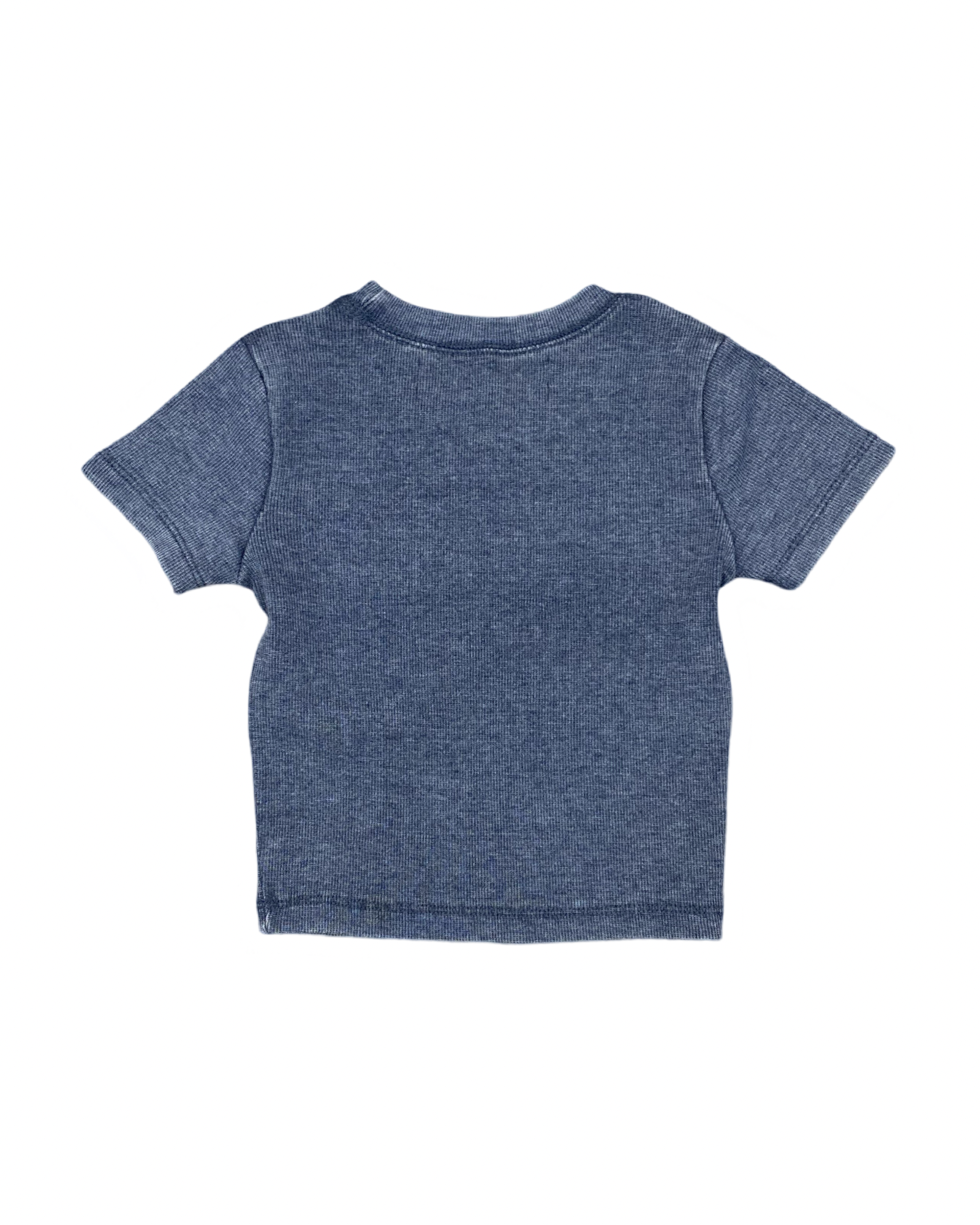 Navy Ribbed Baby Fitted Tee