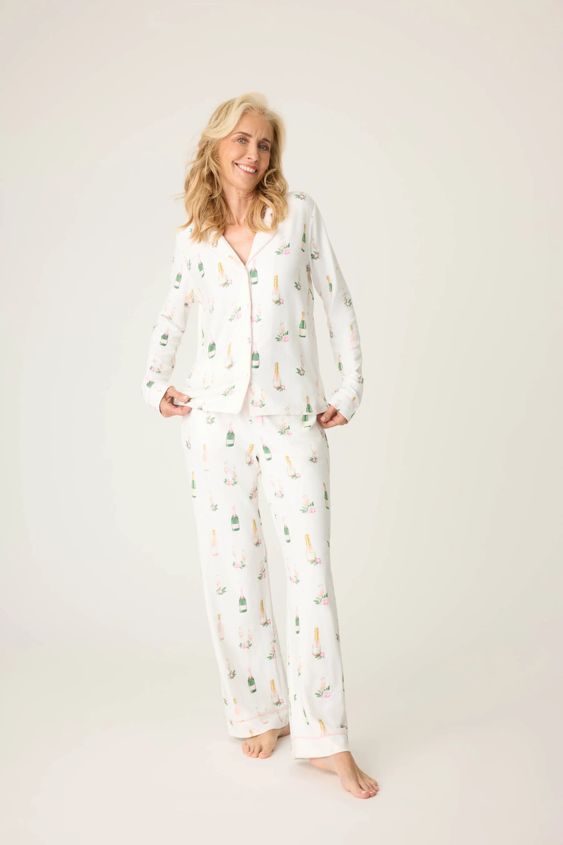 Breakfast of Champs PJ Set - Champagne Pajamas