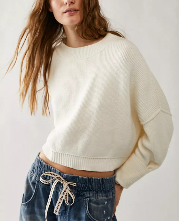 Easy Street Crop Pullover Sweater