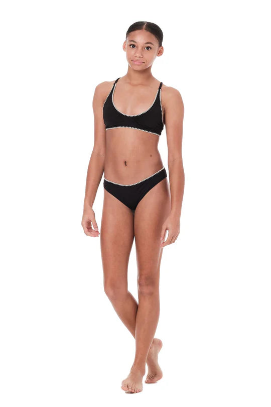 Stitched - Black Bikini Set