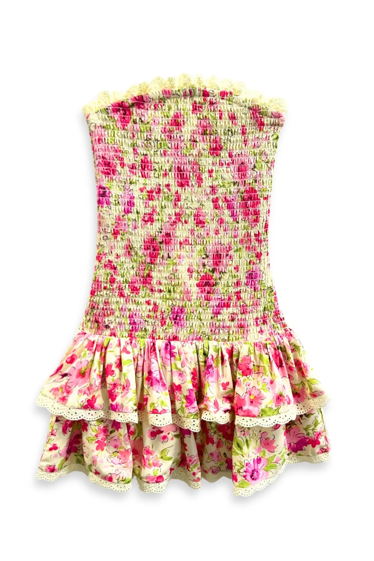 Tween Melina Drop Waist Ruffle Dress - Vacay Floral