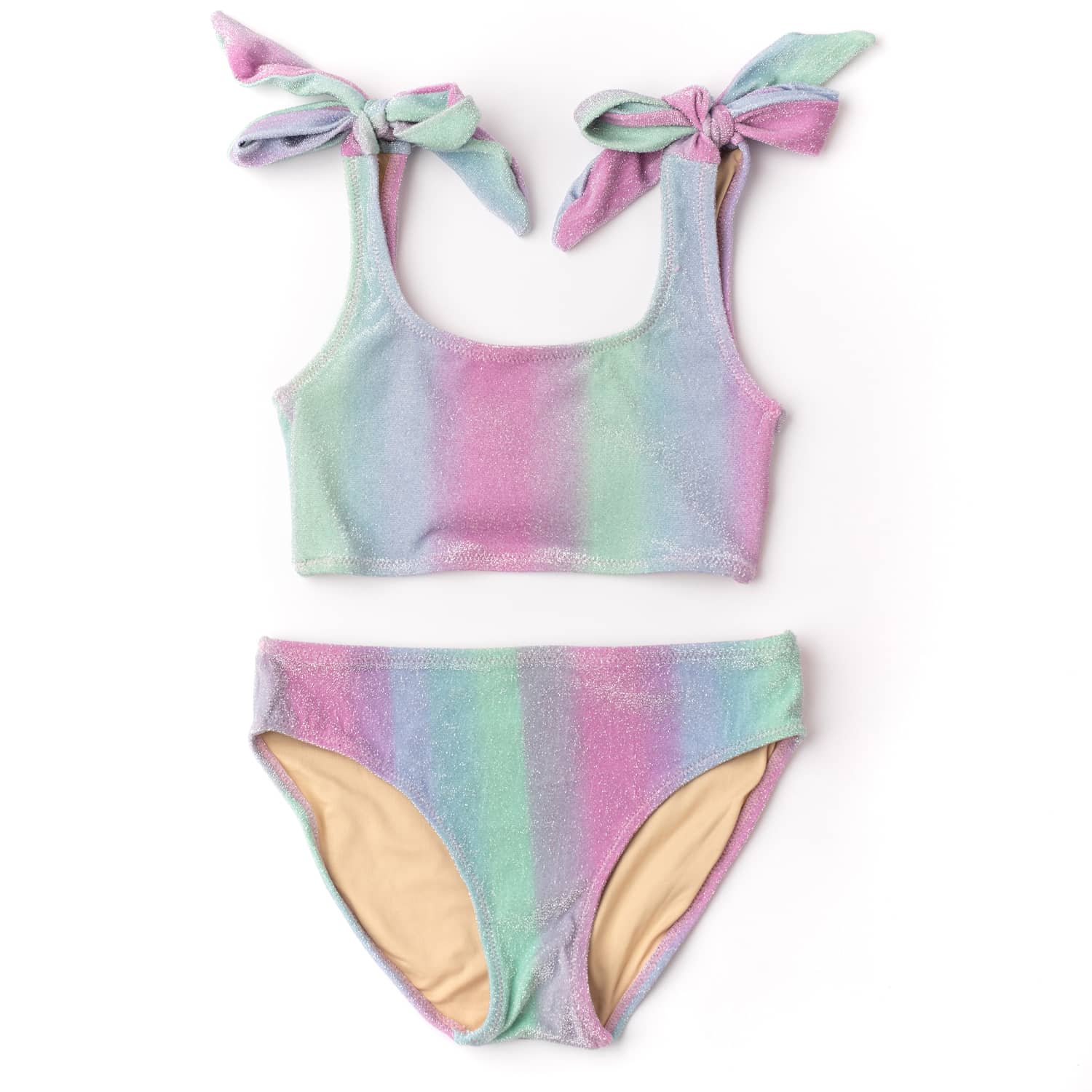 Ocean Ombre Shimmer Bunny Tie Bikini