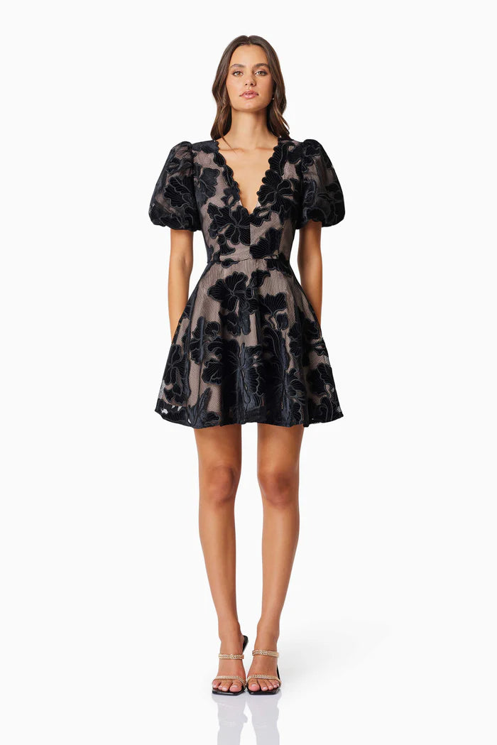 Zara Puff Sleeve Mini Dress