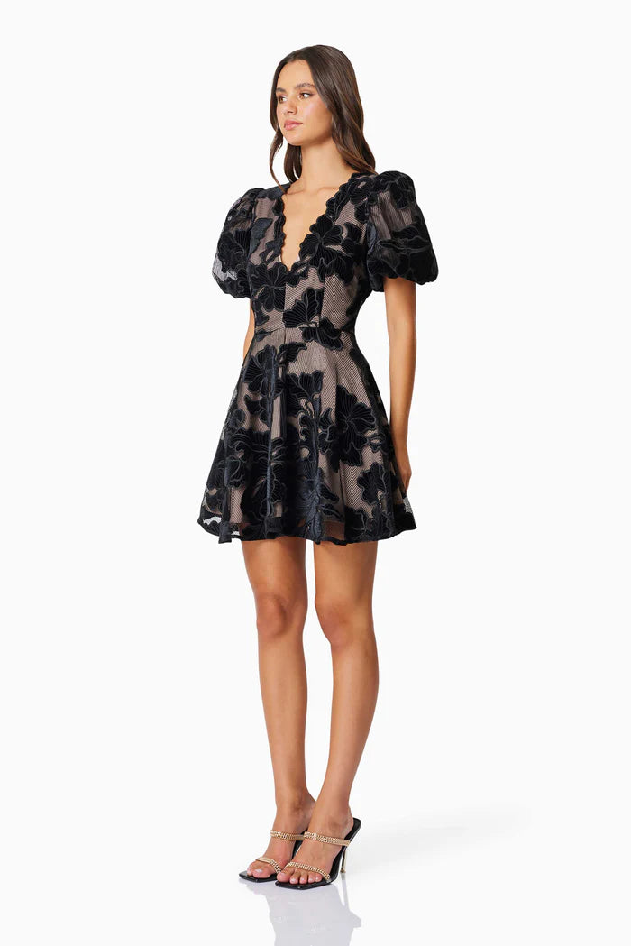 Zara Puff Sleeve Mini Dress