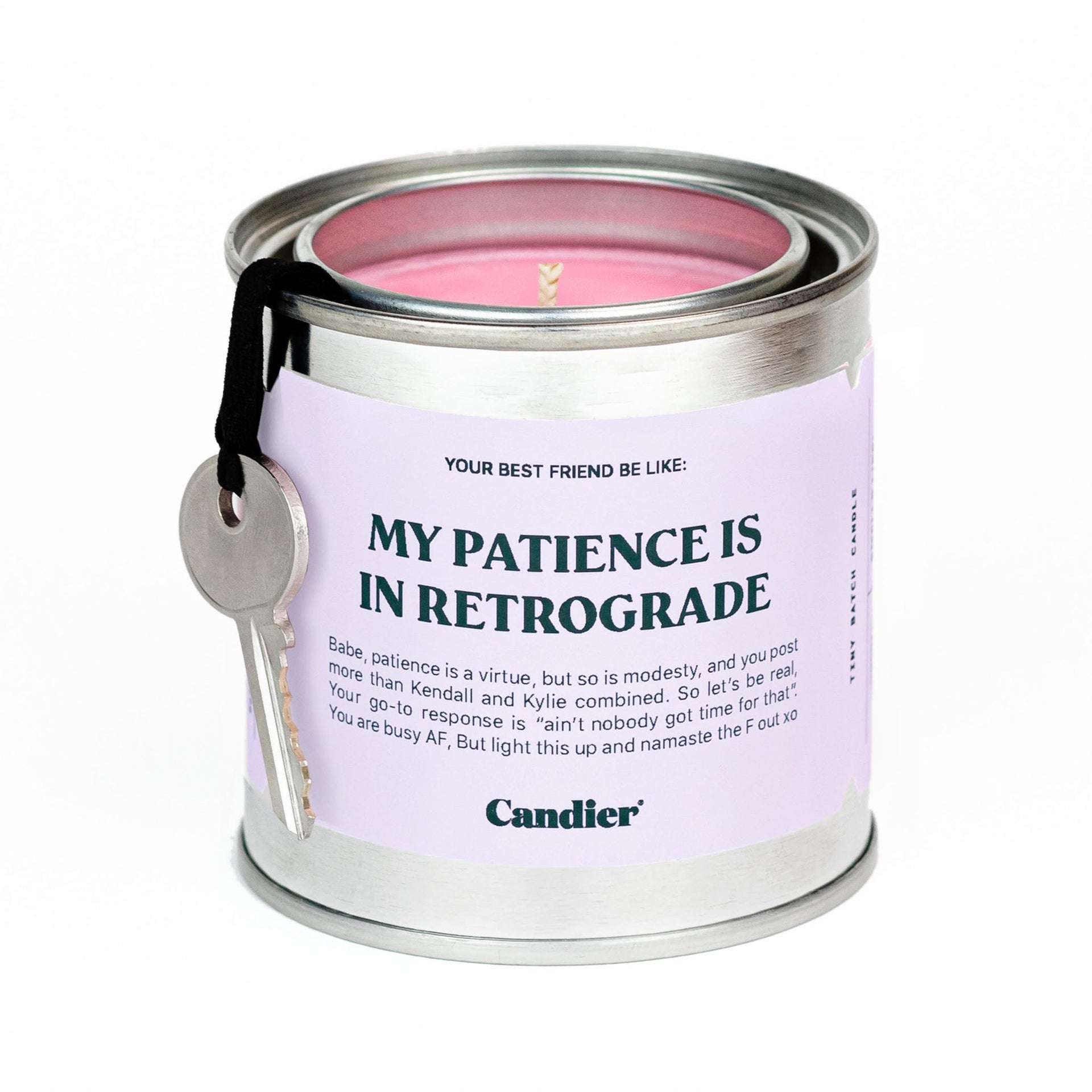 Patience in retrograde candle