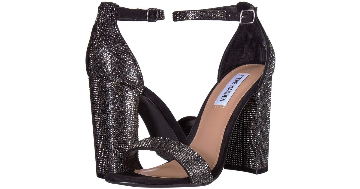 Steve Madden black crystal Carrson heels