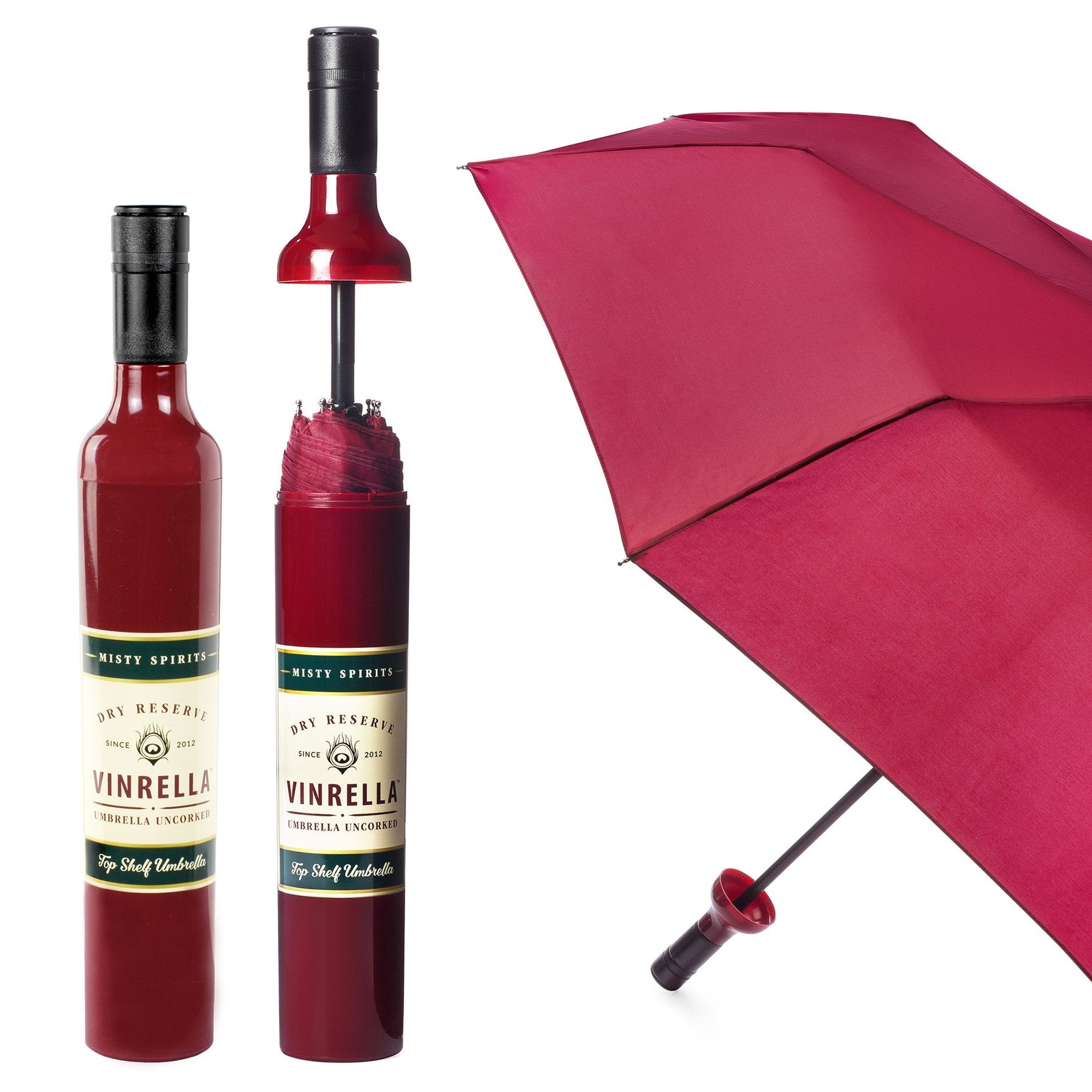 Vinrella burgundy wine bottle umbrella